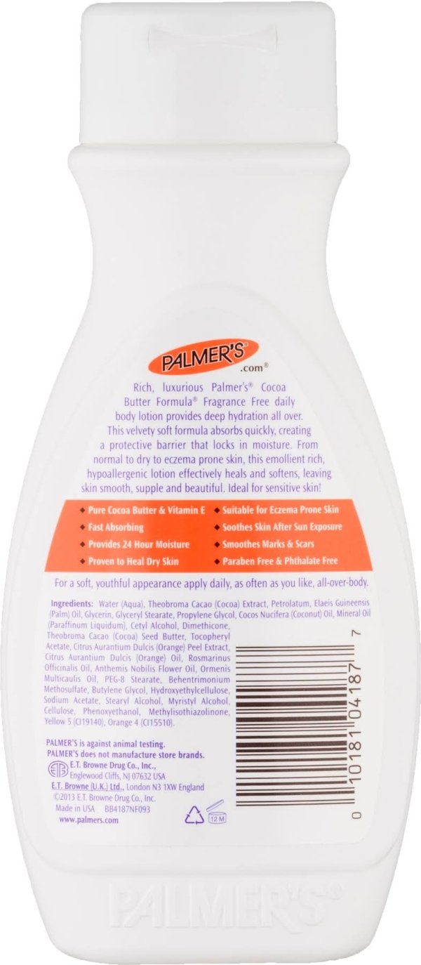 Palmer's Cocoa Butter Formula Lotion, Fragrance Free 8.50 oz (Pack of 12) Beauty & Personal Care Palmer's
