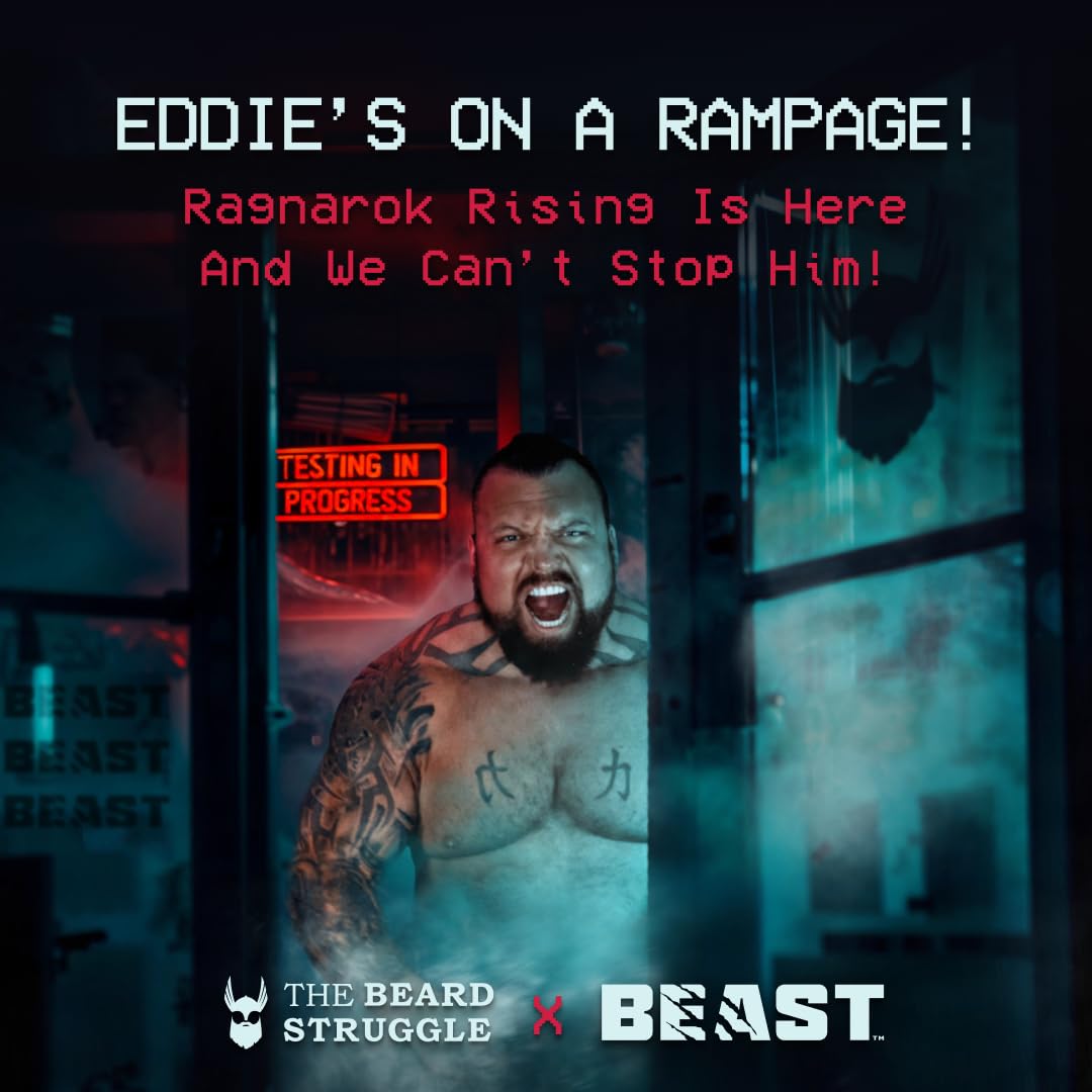 The Beard Struggle The Beast Line Beard Oil for Men Ragnarok Rising Eddie Hall Beast Line - Signature Edition - Day Liquid Tonic Beard Growth Oil Beauty and Personal Care The Beard Struggle