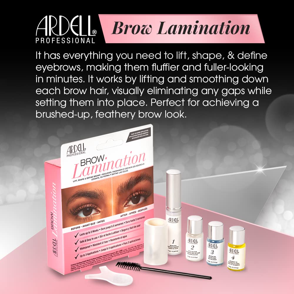Ardell Brow Lamination Kit, Lift, Shape, and Define Brows, Waterproof, 1-pack Beauty & Personal Care Ardell