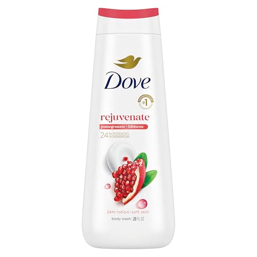 Dove Body Wash Rejuvenate Pomegranate & Hibiscus for 24hr Lotion-Soft Skin Moisturizing Skin Cleanser with No Sulfates No Parabens 20 oz Beauty & Personal Care Dove