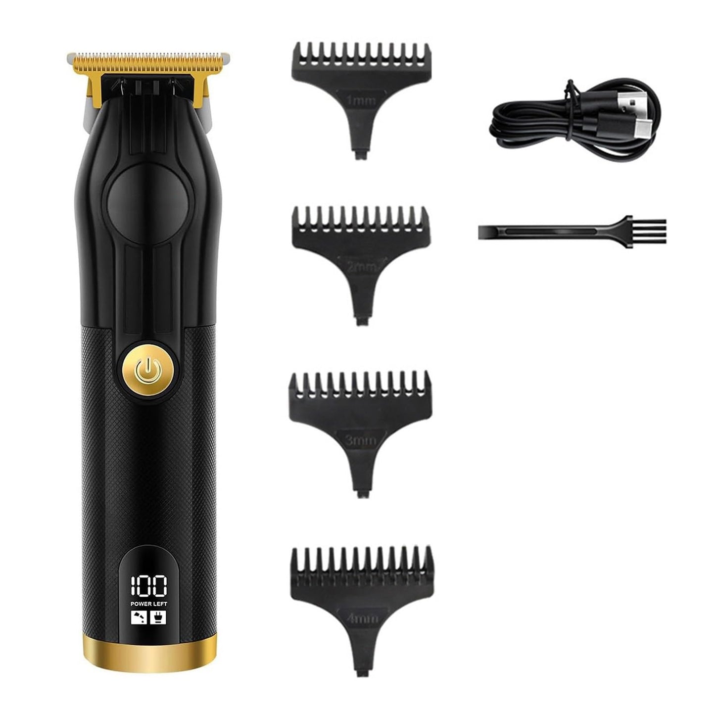 QDKVTNDJZ Hair Clippers for Men, Professional Barber Machines Electric Trimmer Precision Steel Blade Cutting Machine(Black Gold 601) Beauty and Personal Care QDKVTNDJZ