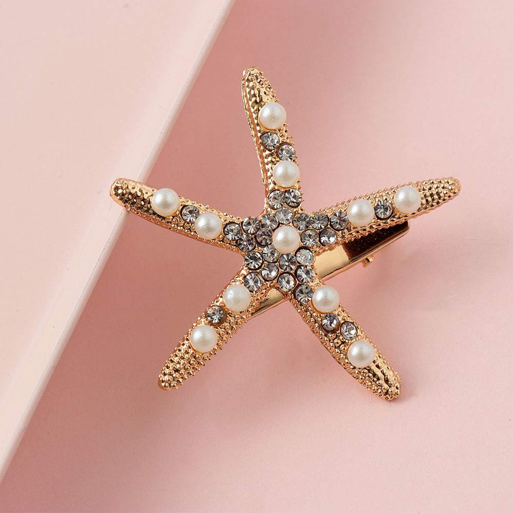4 Pcs Starfish Hair Clip Bridal Flower Girl Accessories for Wedding Beauty & Personal Care Kukiwhy