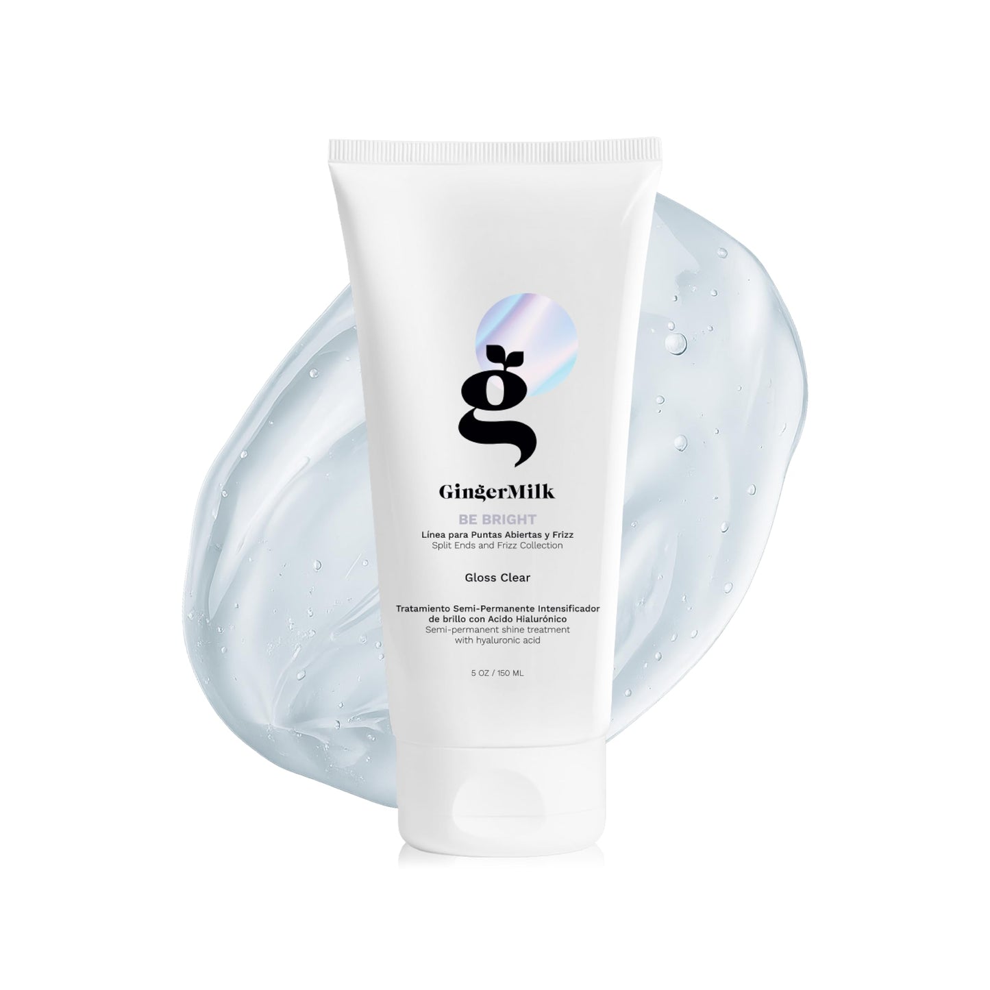 Ginger Milk Hair Gloss Clear Shine and Color-Enhancing Treatment with Hyaluronic Acid, Semi-Permanent Color for Dull & Dry Hair Sulfate Free | BE Beauty & Personal Care Ginger Milk Natural Care