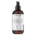 BARE BOTANICS 8 oz Moisturizing Lavender Tea Tree Body Oil - 100% Pure & Natural for Skin & Nails - Perfect for Moisturization - Vegan, Cruelty Free Beauty & Personal Care BARE BOTANICS