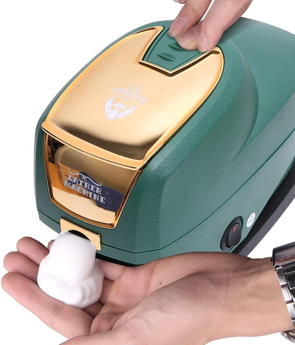 Professional Hot Lather Machine Rich Foam Large Capacity Electric Hot Lather Machine Beauty Green Gold (27 * 19 * 16 cm) Beauty and Personal Care Ymiko