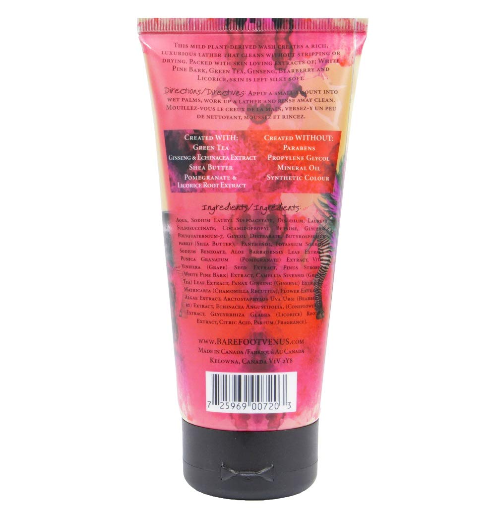 Barefoot Venus Body Shower Gel with Shea Butter 5.9 OZ (Black coconut) Beauty and Personal Care Barefoot Venus