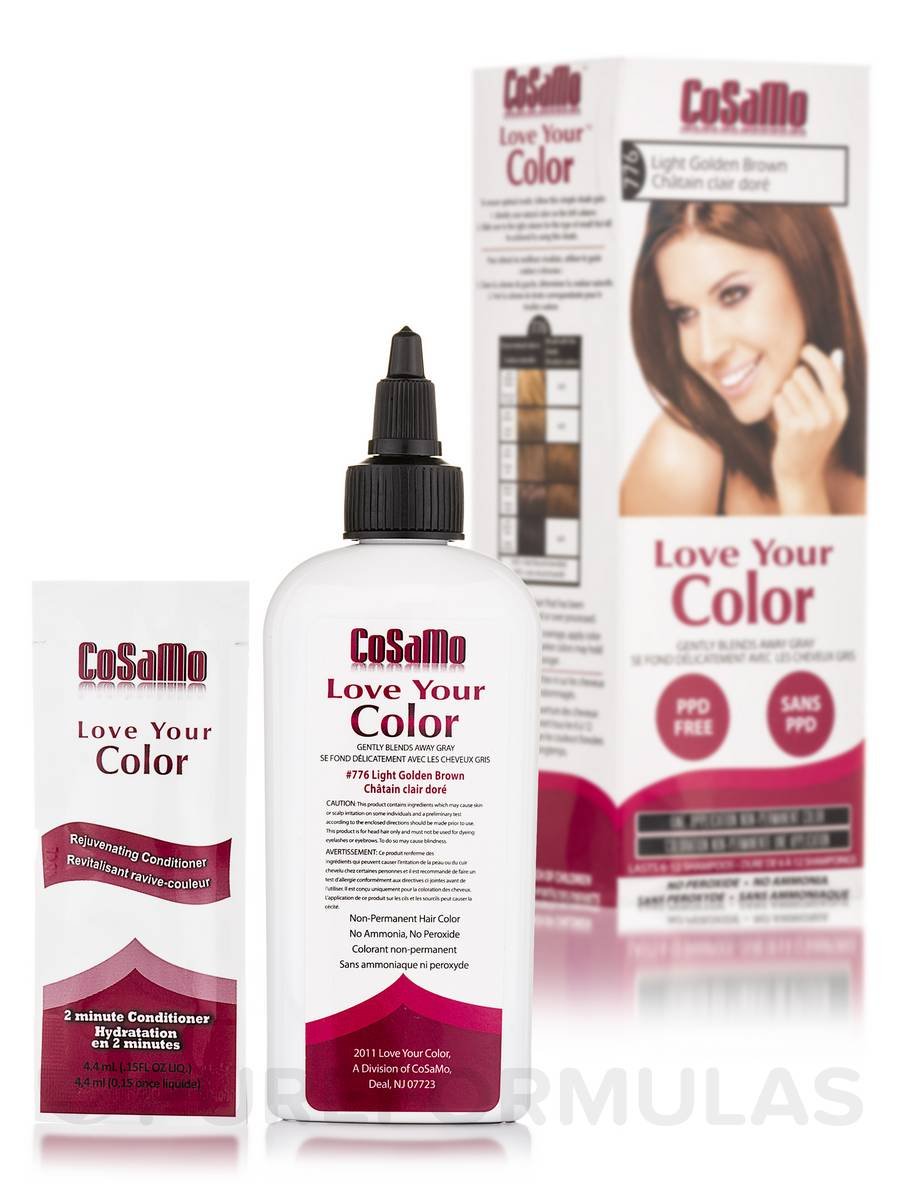 Love Your Color Cosamo Non Permanent Hair Color, Light Golden Brown Beauty & Personal Care Love Your Color