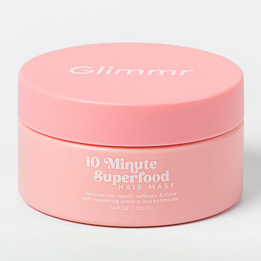 Glimmr 10-Minute Hair Mask for Damaged Hair - Deep Conditioner with Bonding Protein, Castor Oil & Superfood Extracts - Restores Shine, Reduces Beauty & Personal Care Glimmr