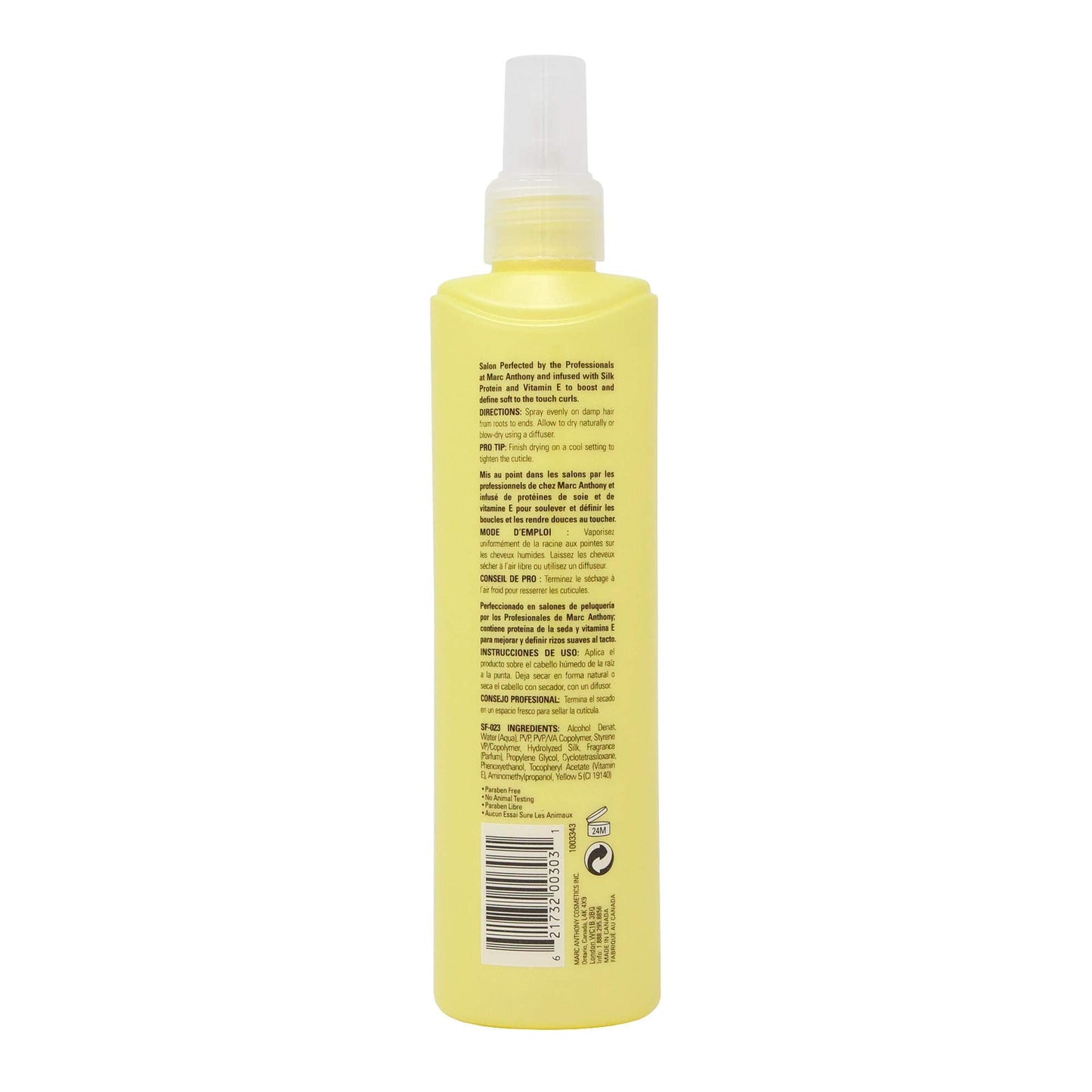 Marc Anthony Curly Hair Spray, Strictly Curls - Curl Booster Removes Frizz, Repels Humidity & Holds Bouncy Curls - Vitamin E & Hydrolyzed Silk Beauty & Personal Care Marc Anthony