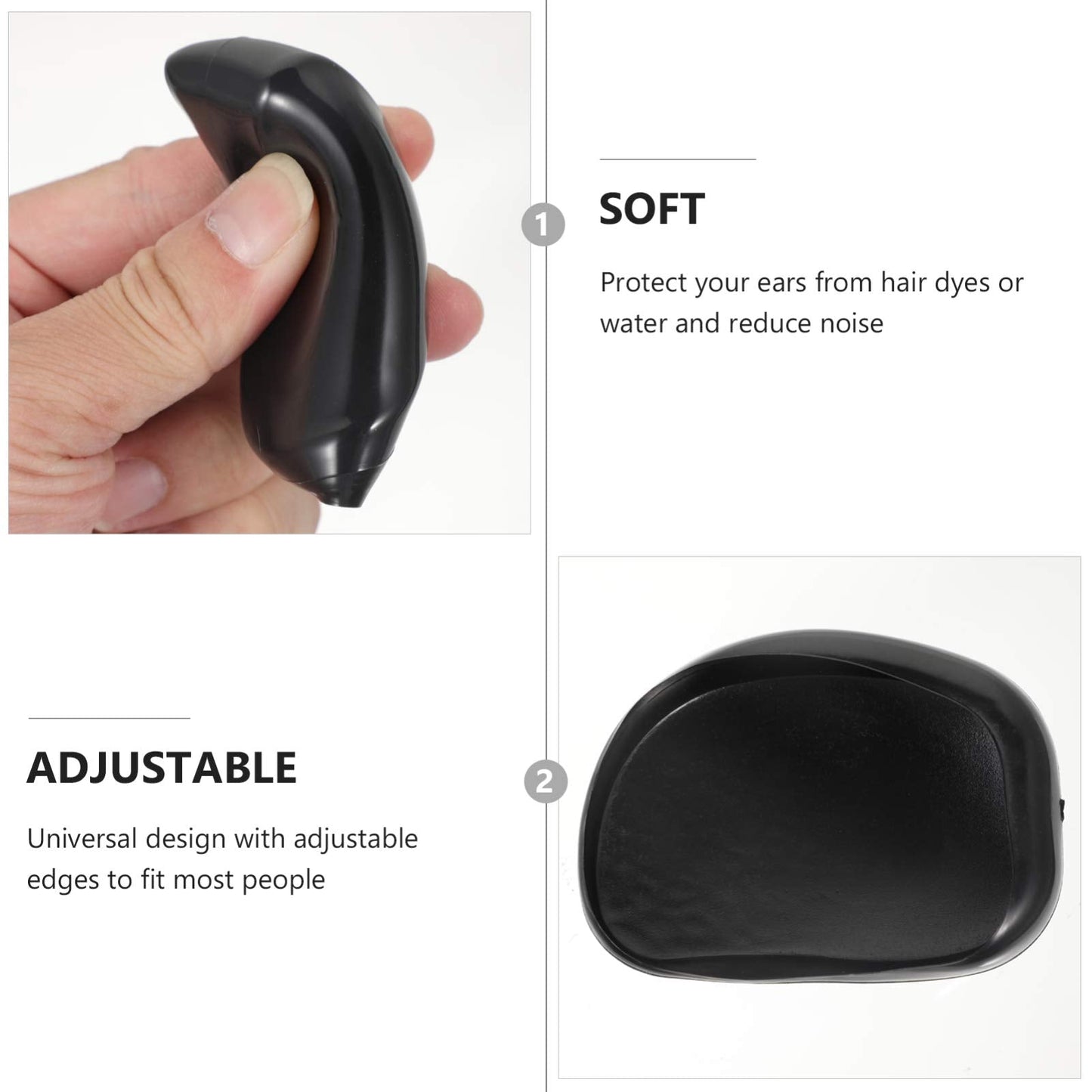 10Pcs Hair Dye Earmuffs Plastic Ear Protectors Waterproof Ear Caps Hair Coloring Ear Covers Ear for Barber Home Shower Beauty and Personal Care Lurrose