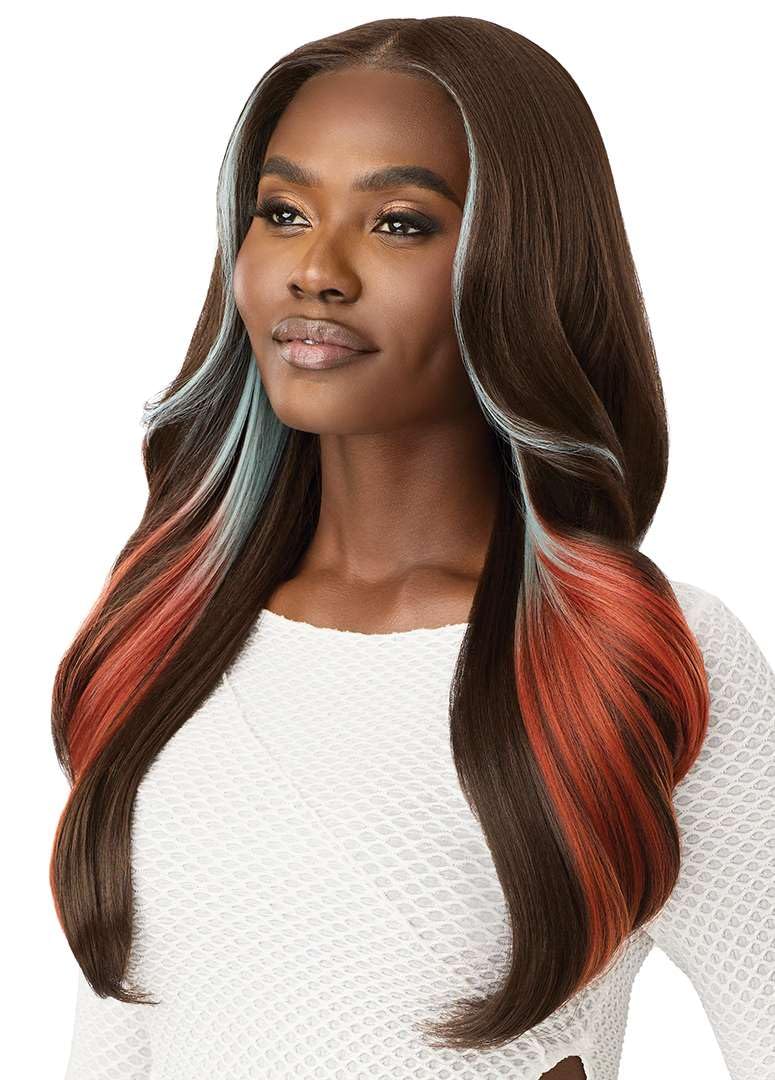 Outre Lace Front Wig - Melted Hairline - MH 110 (1B/3DRFF GALAXY POP)