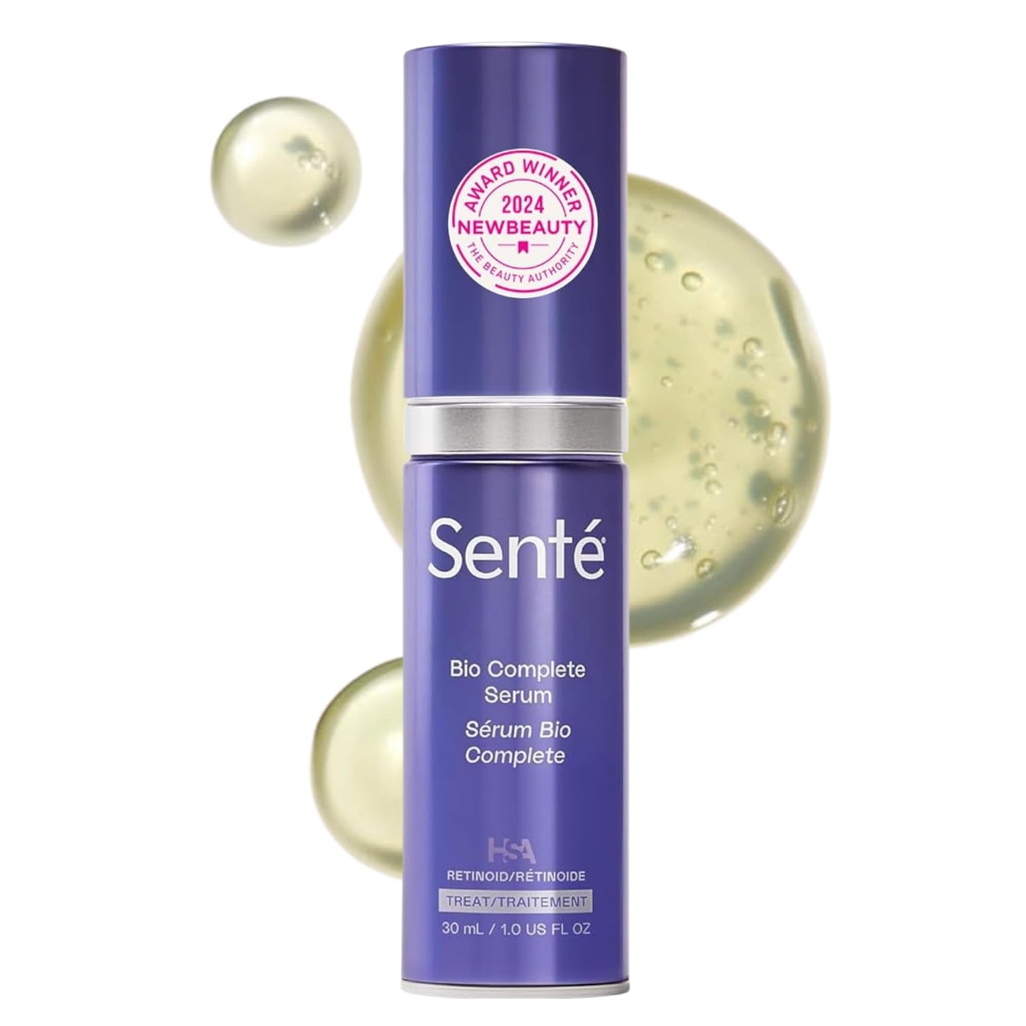 Senté Bio Complete Serum | Retinoid Serum for Sensitive Skin | Gentle, Nourishing & Hydrating | Combats Dull and Aging Skin | 1.0 Fl Oz Beauty & Personal Care Sente