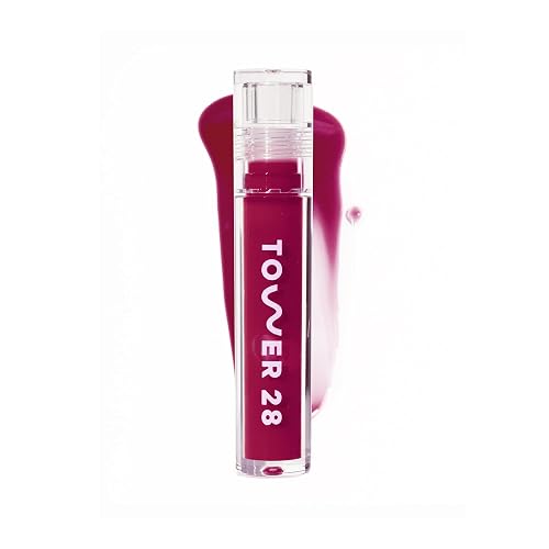 Tower 28 ShineOn Lip Gloss Jelly - Hydrating Tinted Lip Balm + Gloss for Sensitive Lips - Non-Sticky + High-Shine Jelly Formula with Nourishing Oil Beauty & Personal Care Tower 28