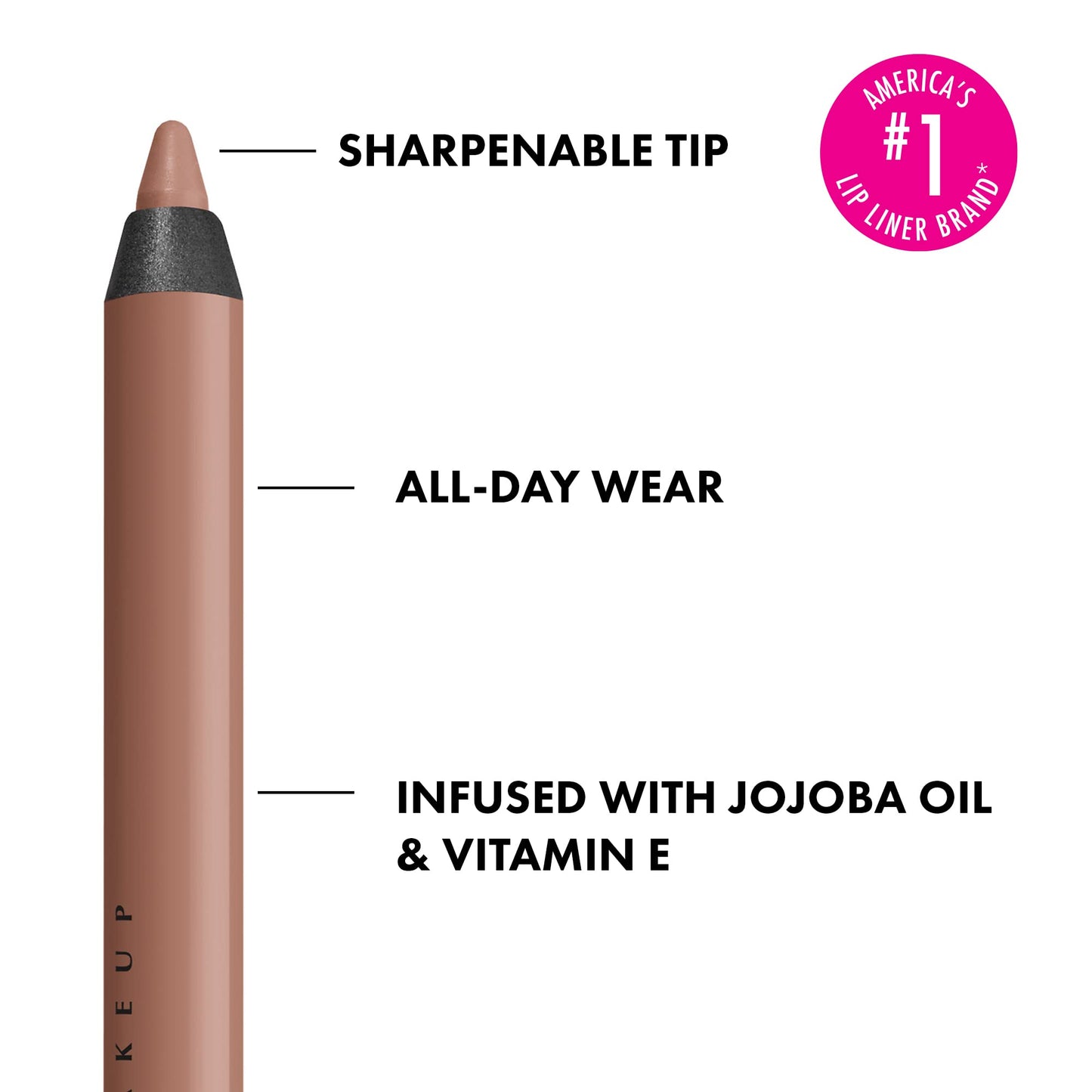 NYX PROFESSIONAL MAKEUP Line Loud Lip Liner, Longwear and Pigmented Lip Pencil with Jojoba Oil & Vitamin E - Global Citizen (Medium Neutral Nude) Beauty & Personal Care NYX PROFESSIONAL MAKEUP