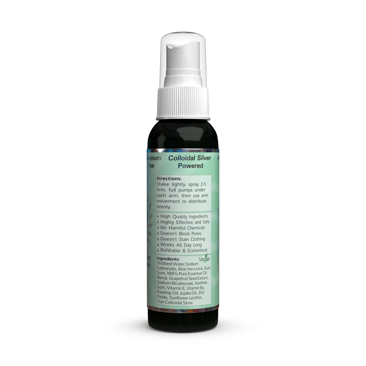 Silver Shield Deodorant - Original Formula - Spray-On Version, All Natural Colloidal Silver Deodorant, 2 oz. Beauty and Personal Care Silver Botanicals