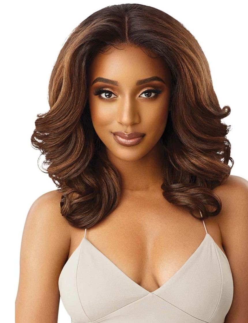 Outre LACEFRONT PERFECT HAIR LINE Glamorous Wavy Fully Hand-Tied 13”x 6” Frontal HD Baby Hair Transparent Lace Easy-to-Style Heat Friendly - JULIANNE
