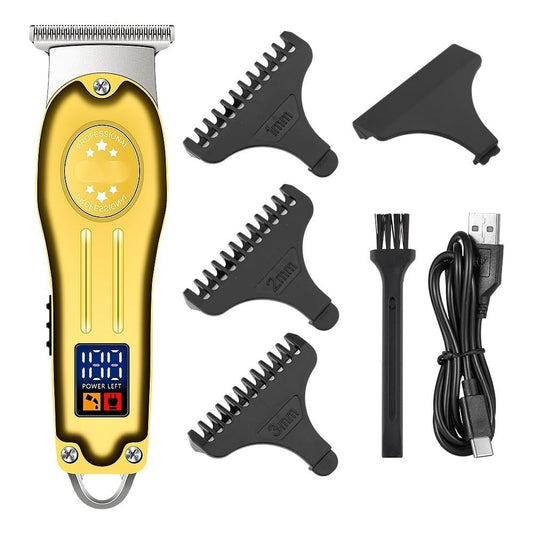 GLESVOWIO Mens Hair Clippers Professional Electric Trimmer Full Metal Men's Beard Clipper Beauty and Personal Care GLESVOWIO
