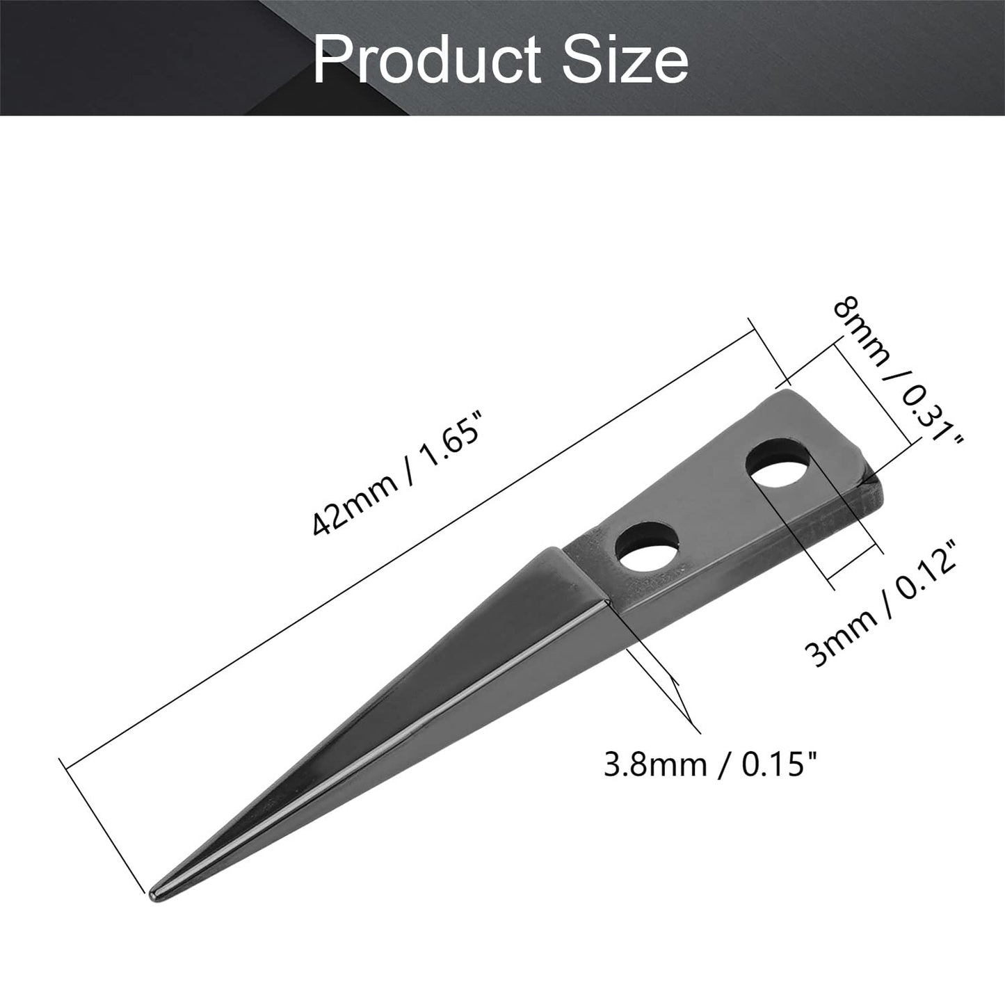 Utoolmart Straight Pointed Ceramic Tips Replaceable Heat Resistance Non-Conductive Heads for Ceramic Tweezers Black 2 Pairs Beauty and Personal Care Utoolmart