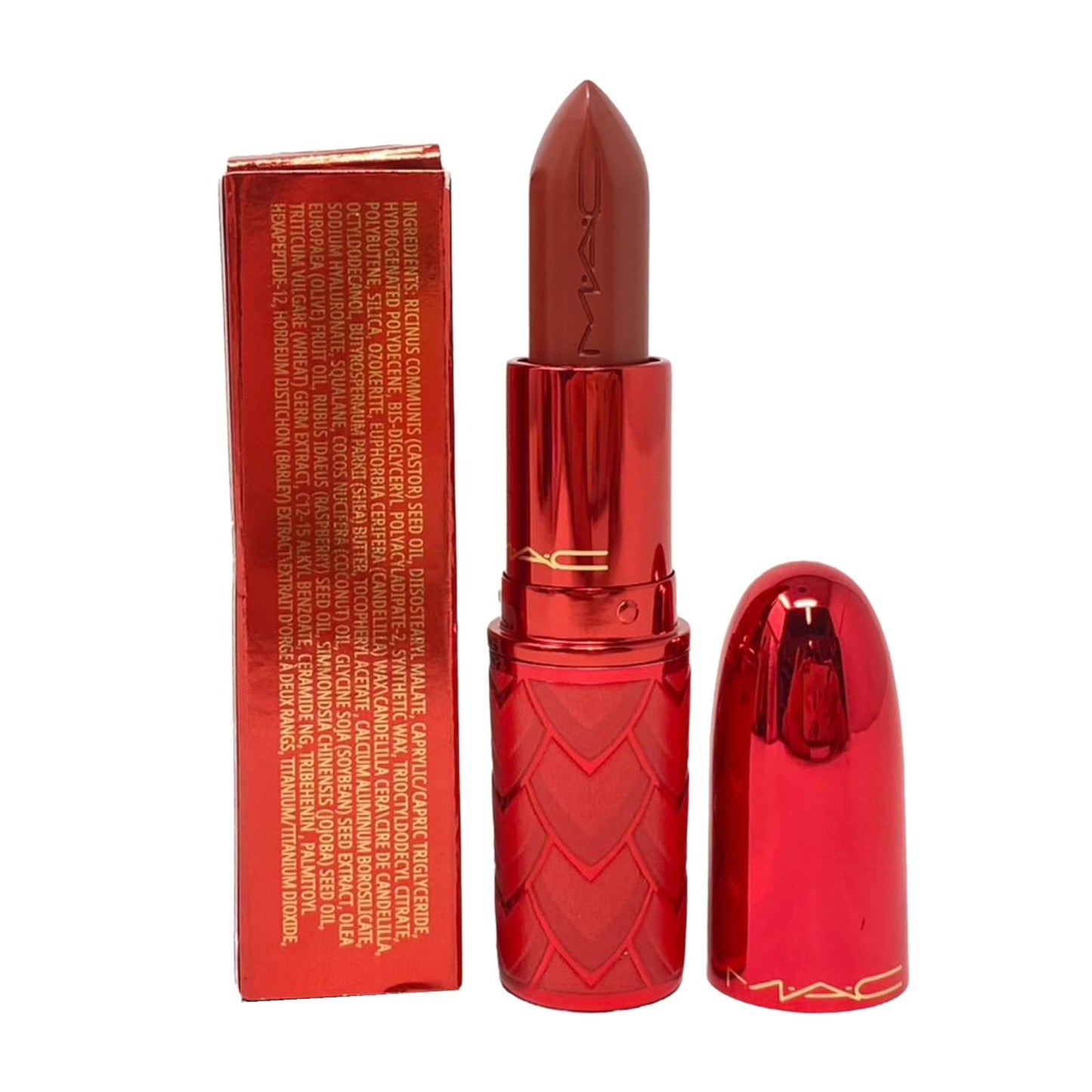 MAC Cosmetics Lovestruck Luck Collection Lustreglass Lipstick - Sweeter Cinnamon (Warm Brick) - 0.1 oz / 3 g Beauty & Personal Care MAC
