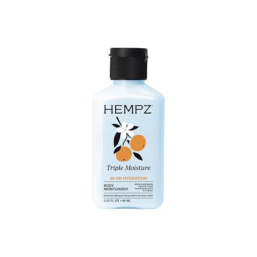 HEMPZ Body Lotion Triple Moisture - Whipped Crème Daily Moisturizing Cream, Shea Butter Hand and Body Moisturizer - Hemp Lotion - Skin Care Products Beauty & Personal Care Hempz