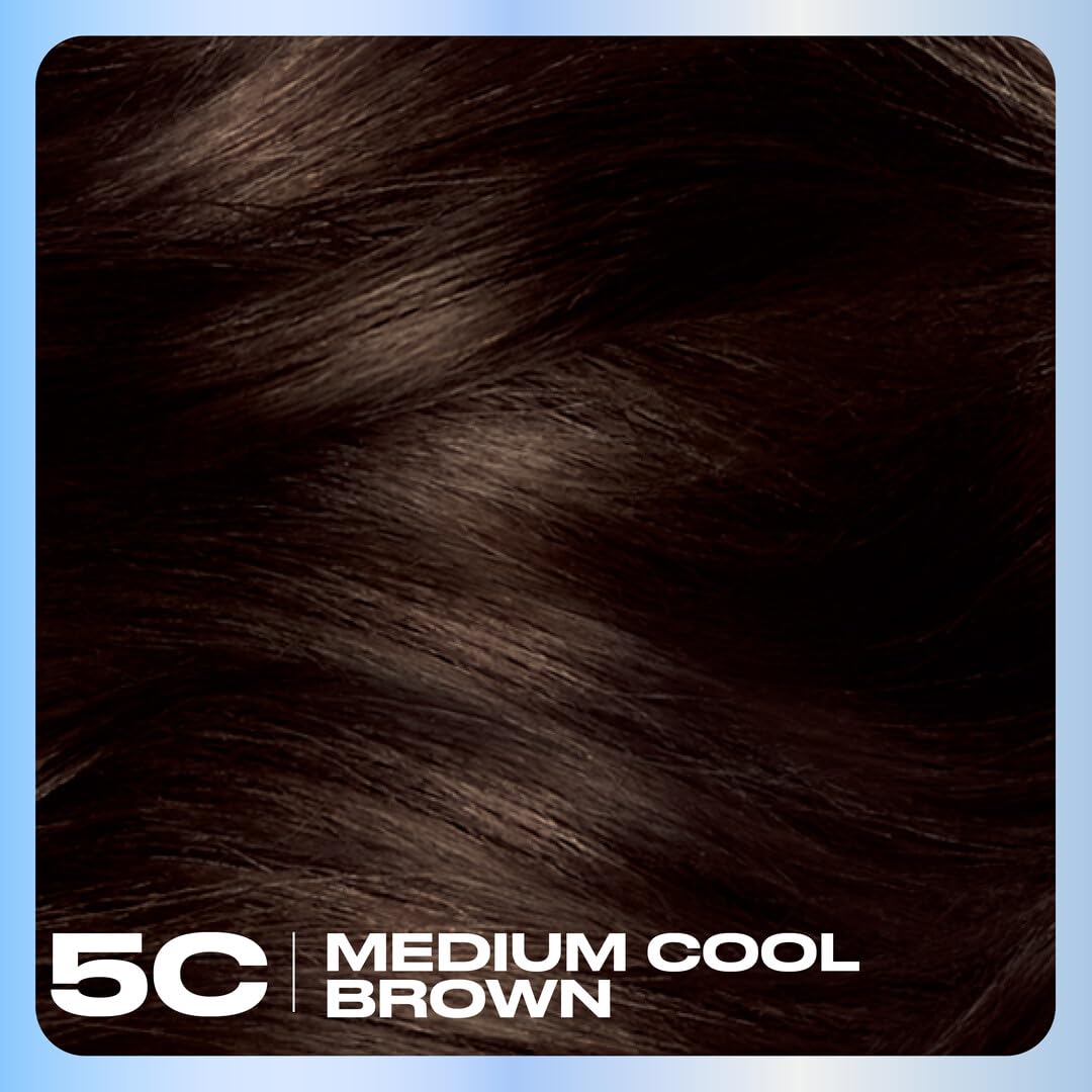 Clairol Nice'n Easy Permanent Hair Dye, 5C Medium Cool Brown Hair Color, Pack of 1 - Packaging May Vary Beauty & Personal Care Clairol