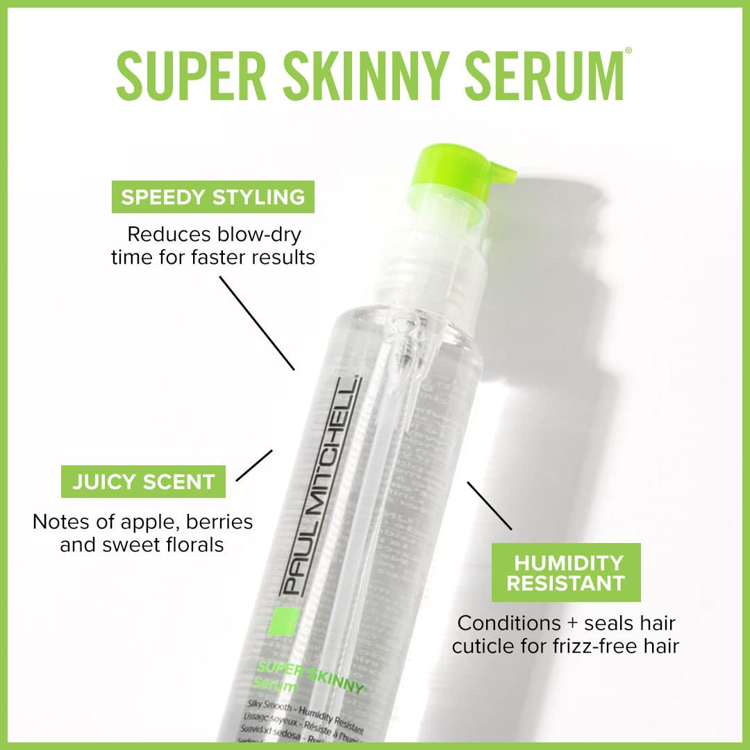 Paul Mitchell Super Skinny Serum, Speeds Up Drying Time, Humidity Resistant, For Frizzy Hair, 8.5 fl. oz Beauty & Personal Care Paul Mitchell