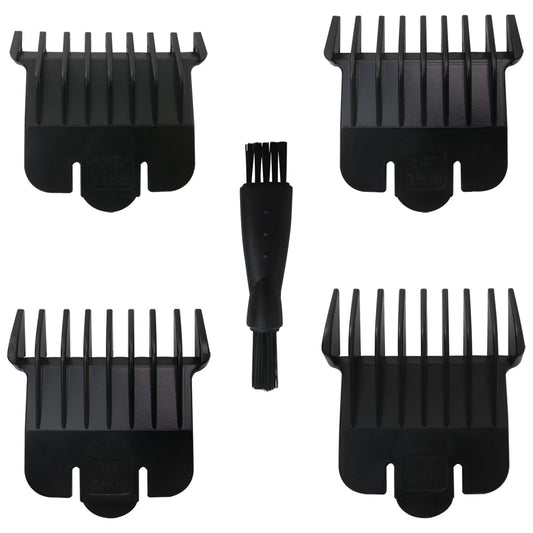 4 Pack Black T-Outline-rs Guards for Andis T Outline-r, Snap-on Blade Attachment Combs Set with Brush Beauty and Personal Care USonline911