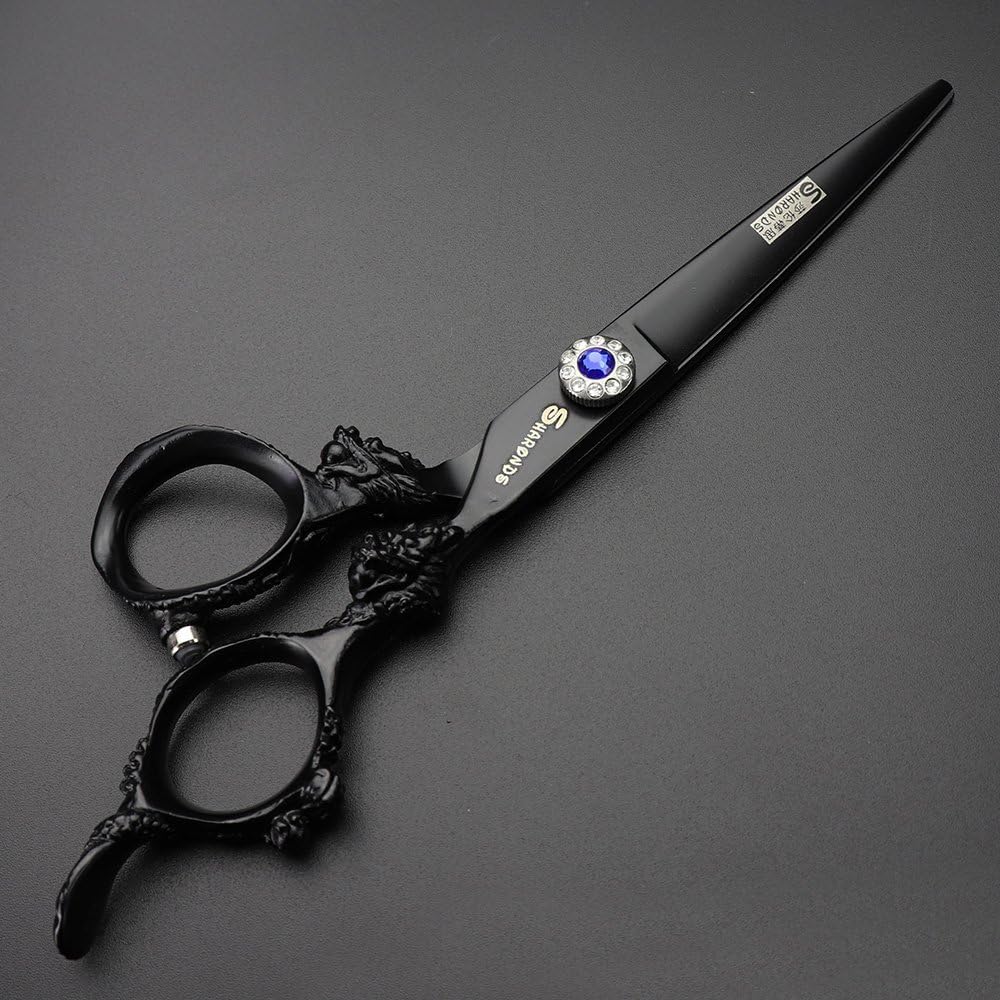 6/7 inch Hairdressing Scissors Set Barber Shop Hair Beauty Shears Styling Tools (6-inch flat)