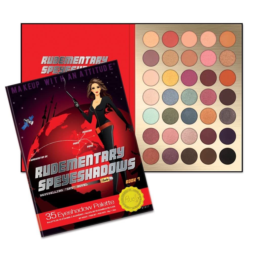 Rude Cosmetics Rudementary SpeyeShadows 35 Eyeshadows Palette - Book 7 for Women - 1.33 oz Eye Shadow Beauty & Personal Care RUDE
