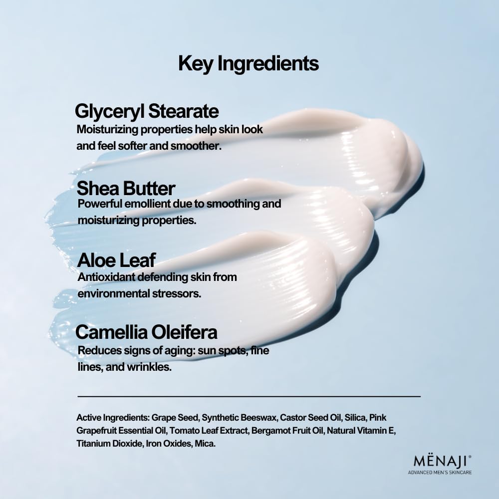 MËNAJI Liquid Powder Shine Eliminator- Moisturizer & Lightweight Liquid Primer Powder for Men - Mens Makeup- Transparent - 1.25 Oz Beauty & Personal Care Menaji