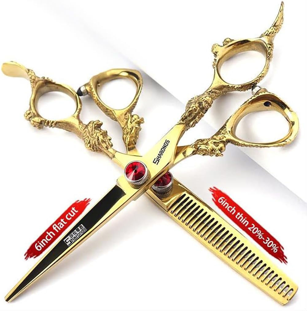 6 Inch Hairdressing Scissors Set, Hair Clipper(6 Inch Gold Set)