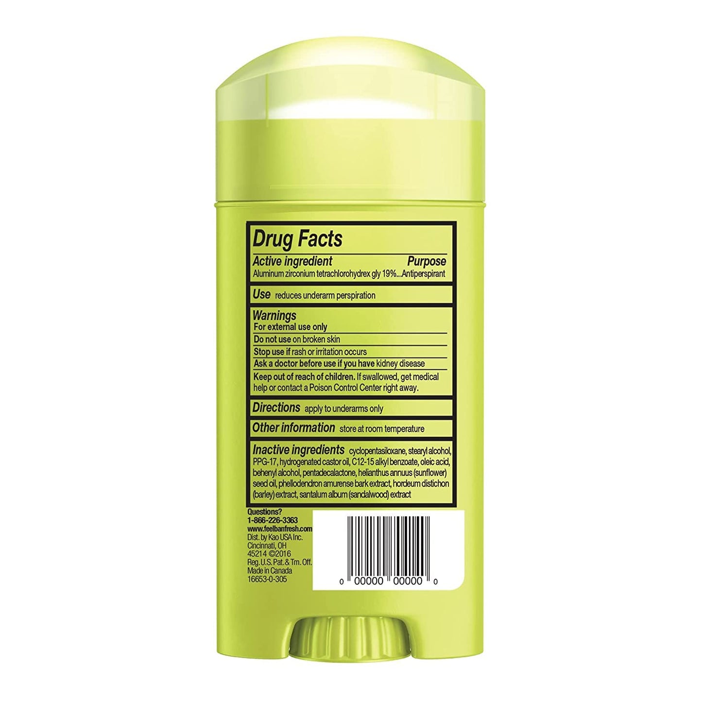 Ban Anti-Perspirant Deodorant Invisible Solid Unscented 2.60 oz (Pack of 11) Beauty and Personal Care Ban