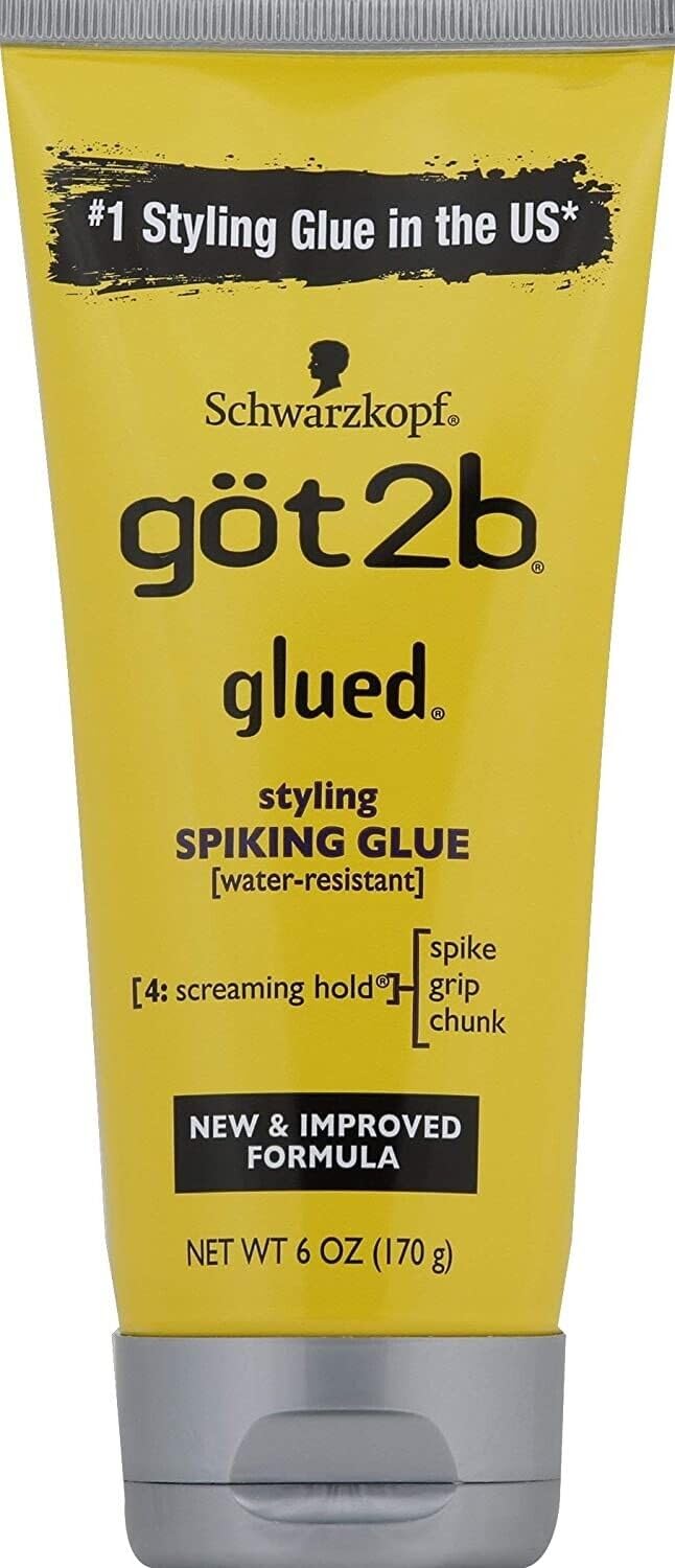 (12Pack) [GOT 2B] GLUED Styling Spiking Glue Water-Resistant Screaming Hold 6OZ Beauty & Personal Care Got2B