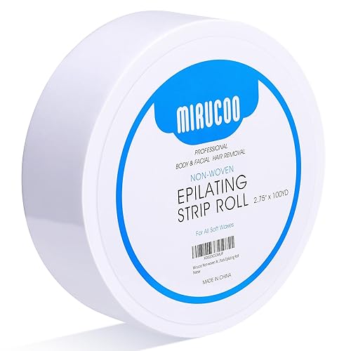 Mirucoo Non-woven Wax Strip Roll for Body and Facial Hair Removal, 2.75" x 100 Yards Pack Epilating Roll Beauty & Personal Care MIRUCOO
