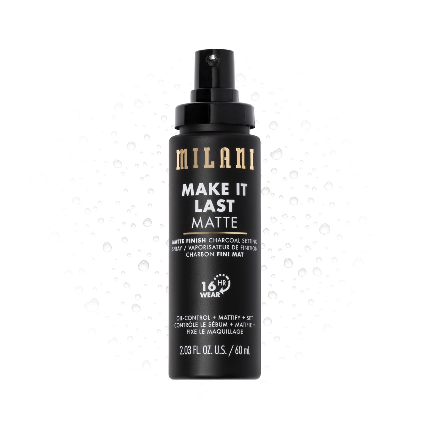 Milani Setting Spray + Primer, Make It Last Matte- Oil Absorbing Charcoal Formula to Control Shine, Matte Finish Setting Spray for Makeup and Primer Beauty & Personal Care Milani