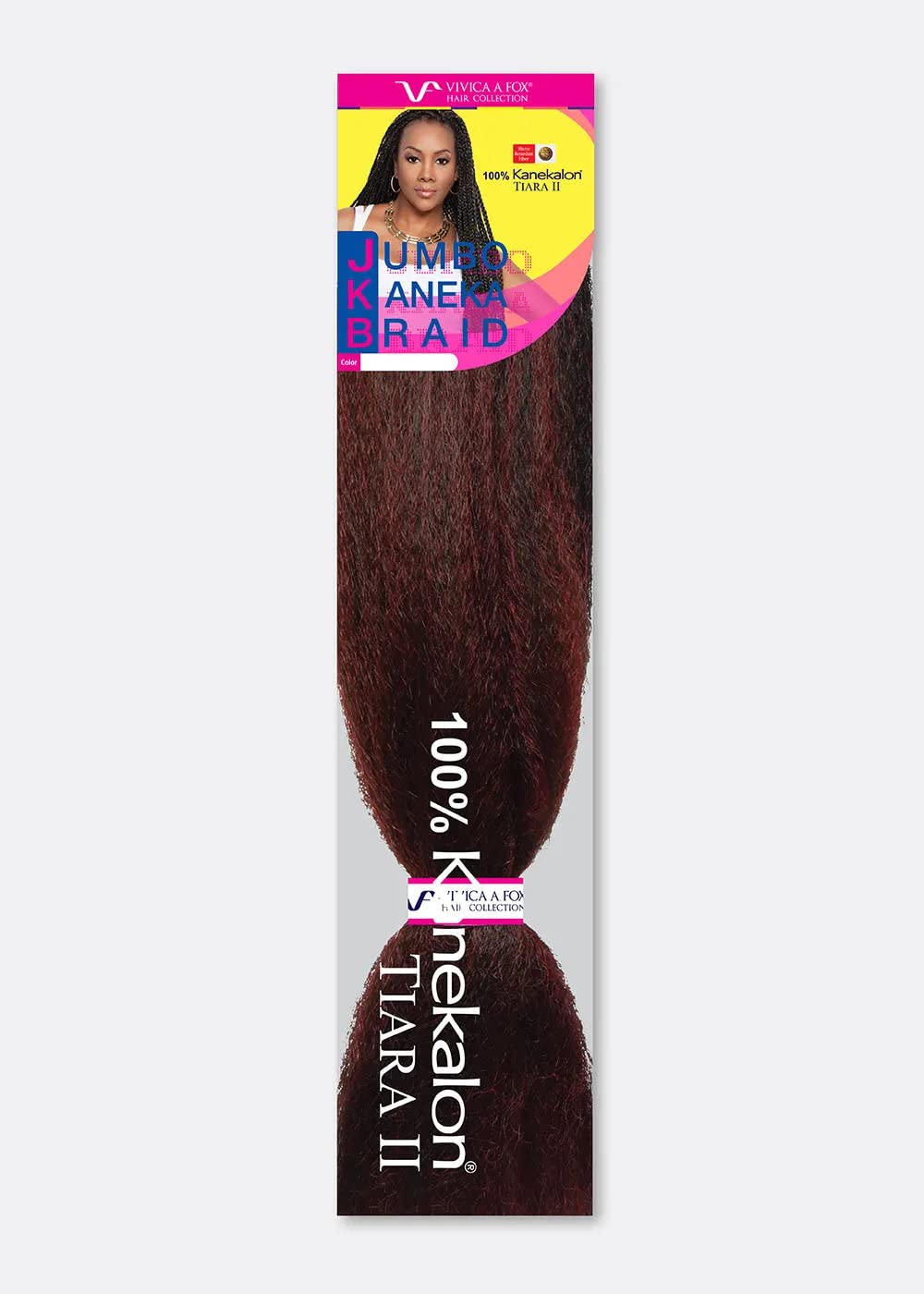 Vivica A. Fox 45 Inch Extra-Long Tiara II Synthetic Hair Braid - JUMBO BRAID (M1B/RED)