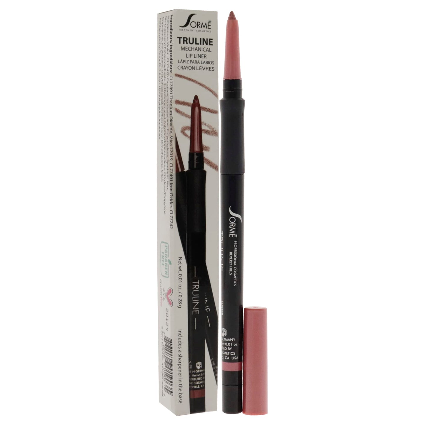 Sorme' Treatment Cosmetics Truline Mechanical Lipliner, Luster, 0.01 oz. Beauty & Personal Care SORMÉ