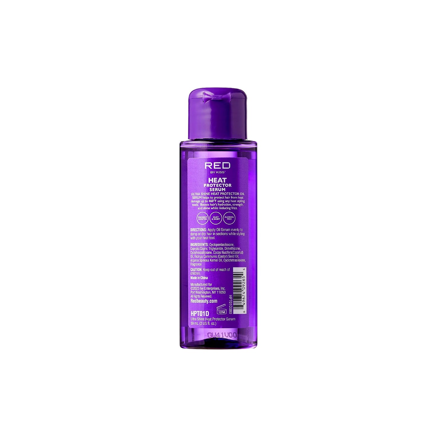 Red by Kiss Heat Protector Hair Styling Serum, Thermal Protection Ultra Shine Oil Serum, Protects Hair from Heat Damage, Anti Frizz Strengthening Beauty & Personal Care Red by Kiss