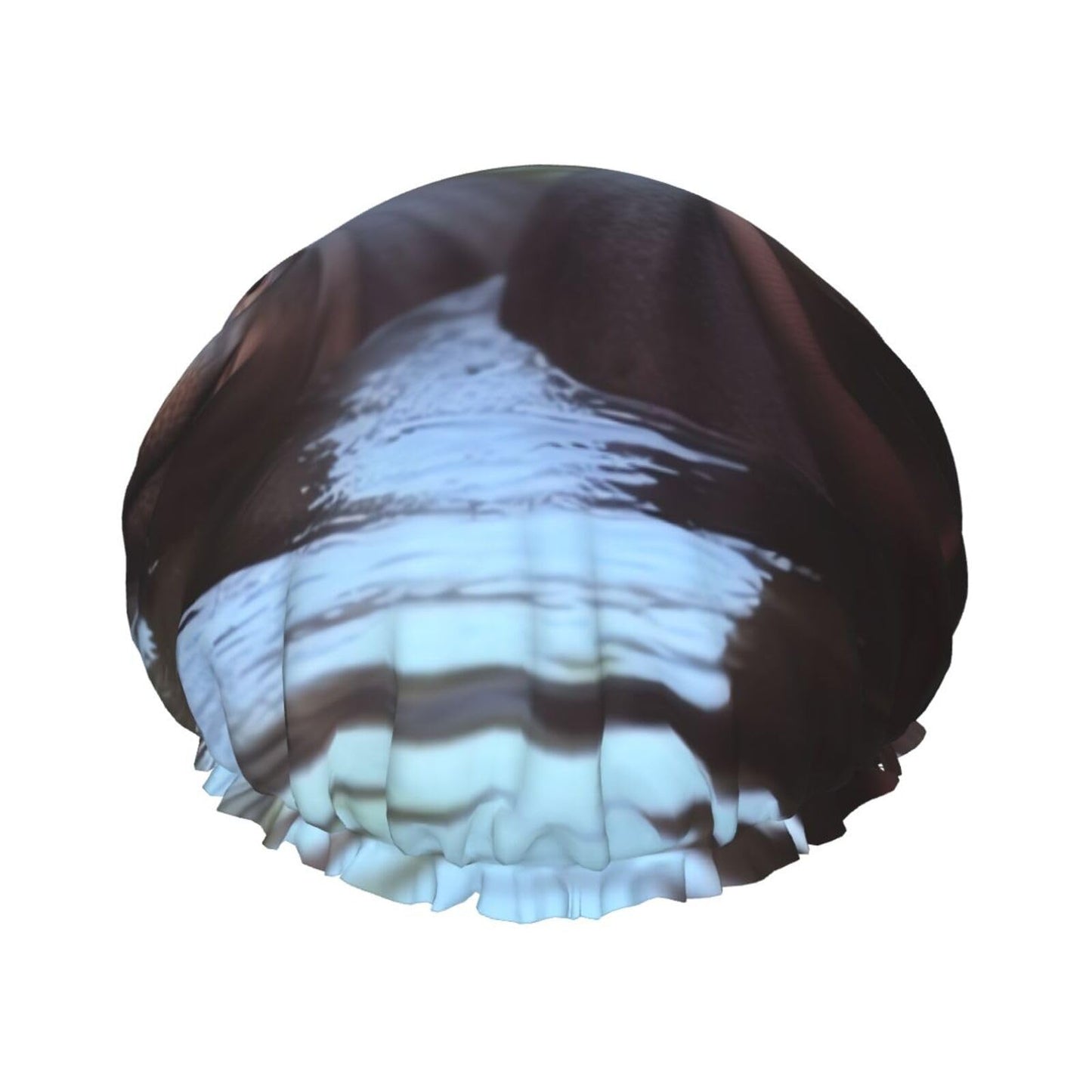 Hippos Shower Cap for Women Men Large Reusable Shower Bonnet Double-Layer Waterproof Bath Caps Elastic Band Hair Hat for All Hairstyles Beauty and Personal Care BWLHJKE