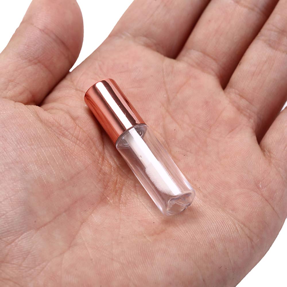 LTKJ 25 Pack 1.2 mL Pretty Empty Lip Gloss Tubes Containers, Clear Mini Refillable Lip Balm Bottles with Rubber Inserts and 3pcs Transfer Pipettes Beauty & Personal Care SKYPRO