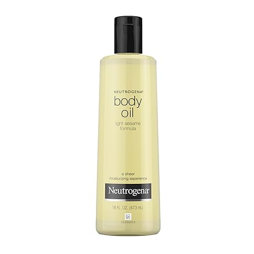Neutrogena Body Oil Light Sesame Formula, 16 fl oz, Radiant Glow Moisturizer for Dry Skin, Bath & Shower Oil For Smooth and Hydrated Skin Beauty & Personal Care Neutrogena