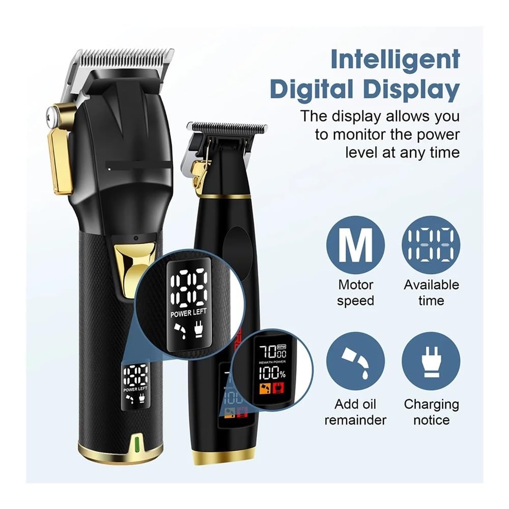 EWKYLSEM Hair Cutting Wireless Adjustable Electric Clipper Men's Professional Rechargeable Beard Trimmer(Green) Beauty and Personal Care EWKYLSEM