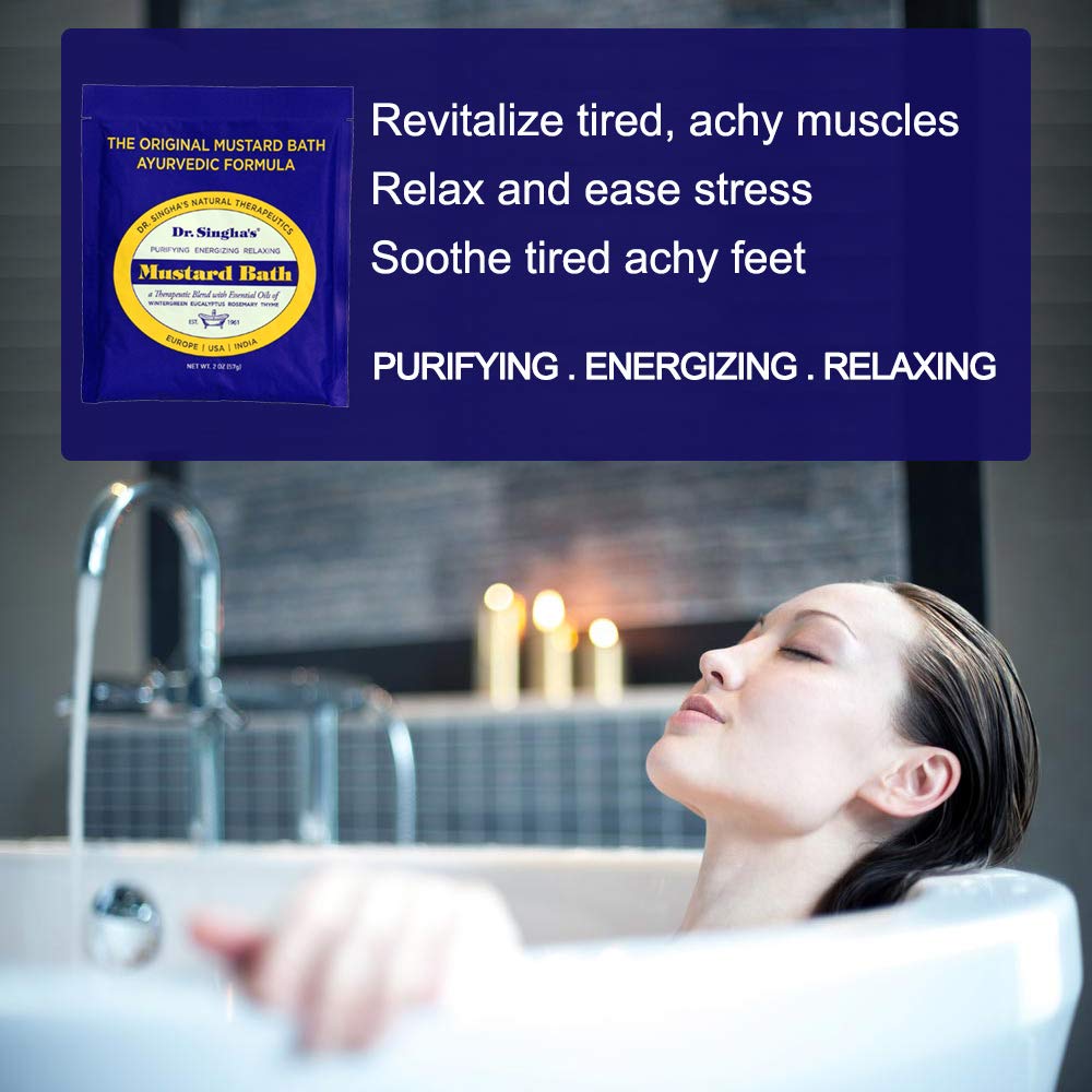 Dr. Singha's Mustard Bath, Therapeutic Bath Salts, 2 Oz Beauty and Personal Care Dr. Singha's