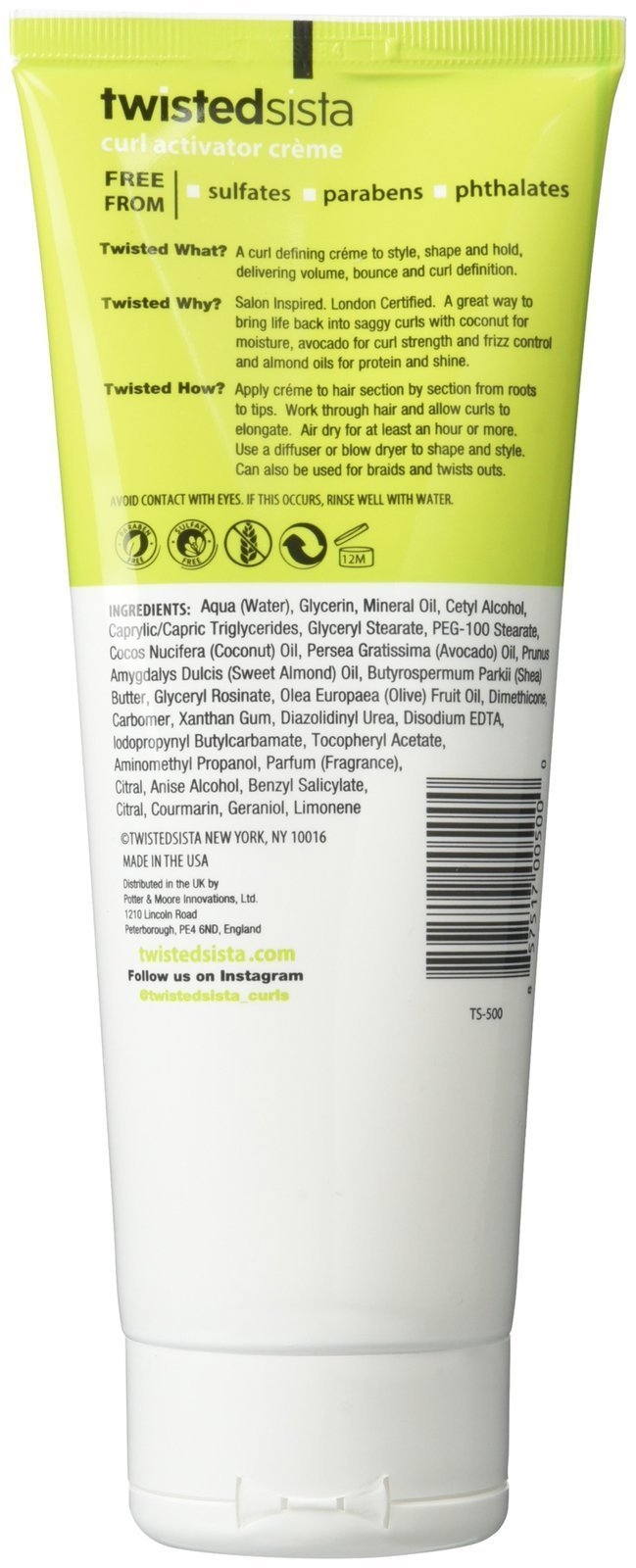 Atlas Ethnic Company Twisted Sista Curl Activator With Coconut, Avocado & Almond Oils, Creme, 7.5 Fl Oz (Pack of 1) Beauty & Personal Care Atlas Ethnic Company