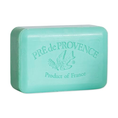 Pre de Provence Artisanal Soap Bar, Enriched with Organic Shea Butter, Natural French Skincare, Quad Milled for Rich Smooth Lather, 8.8 Ounce, Jade Beauty & Personal Care Pre de Provence