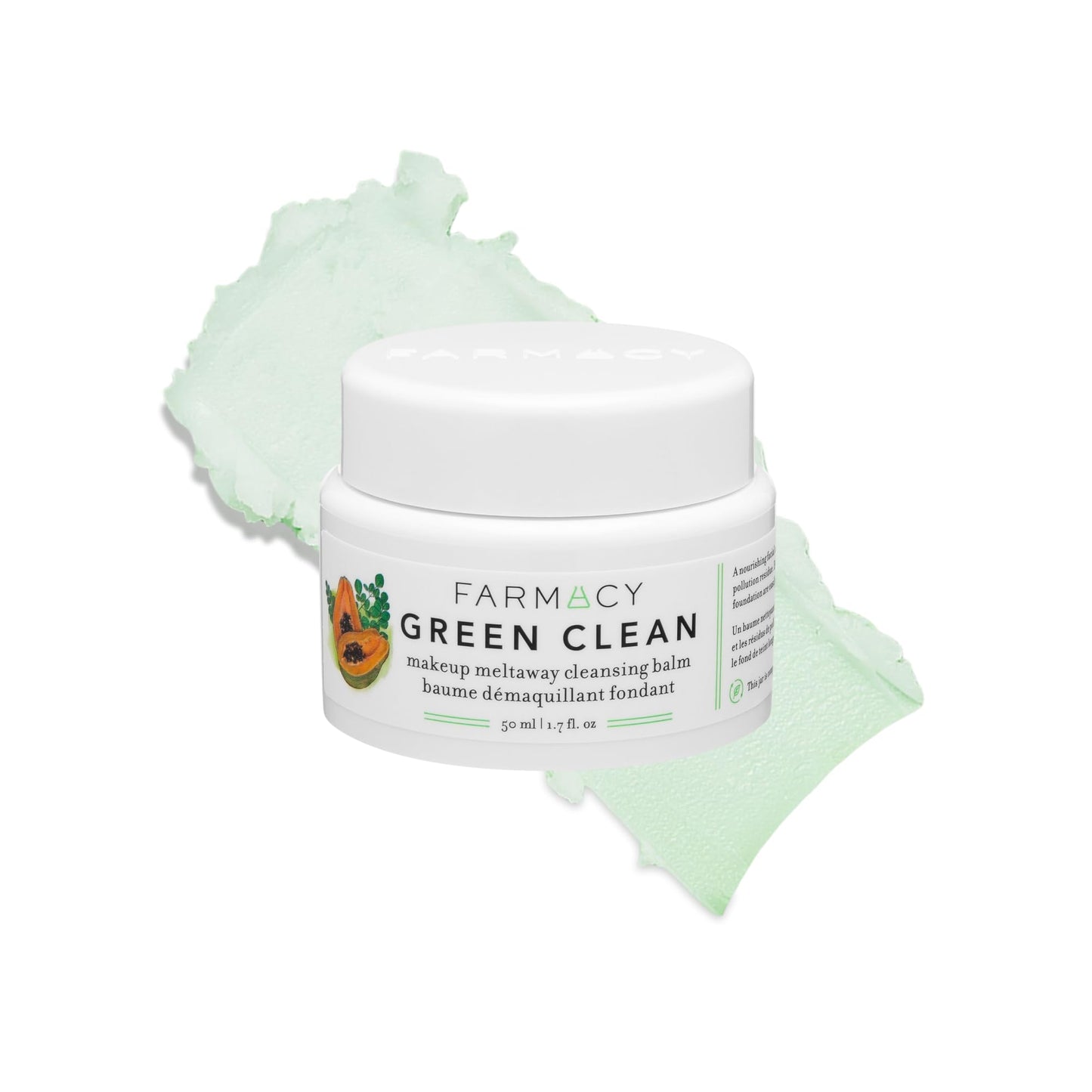 Farmacy Makeup Remover Cleansing Balm - Green Clean Waterproof Makeup Remover Balm + Oil Cleanser for Face - Gently Melts Make Up + SPF - Hydrates + Beauty and Personal Care Farmacy Default Title