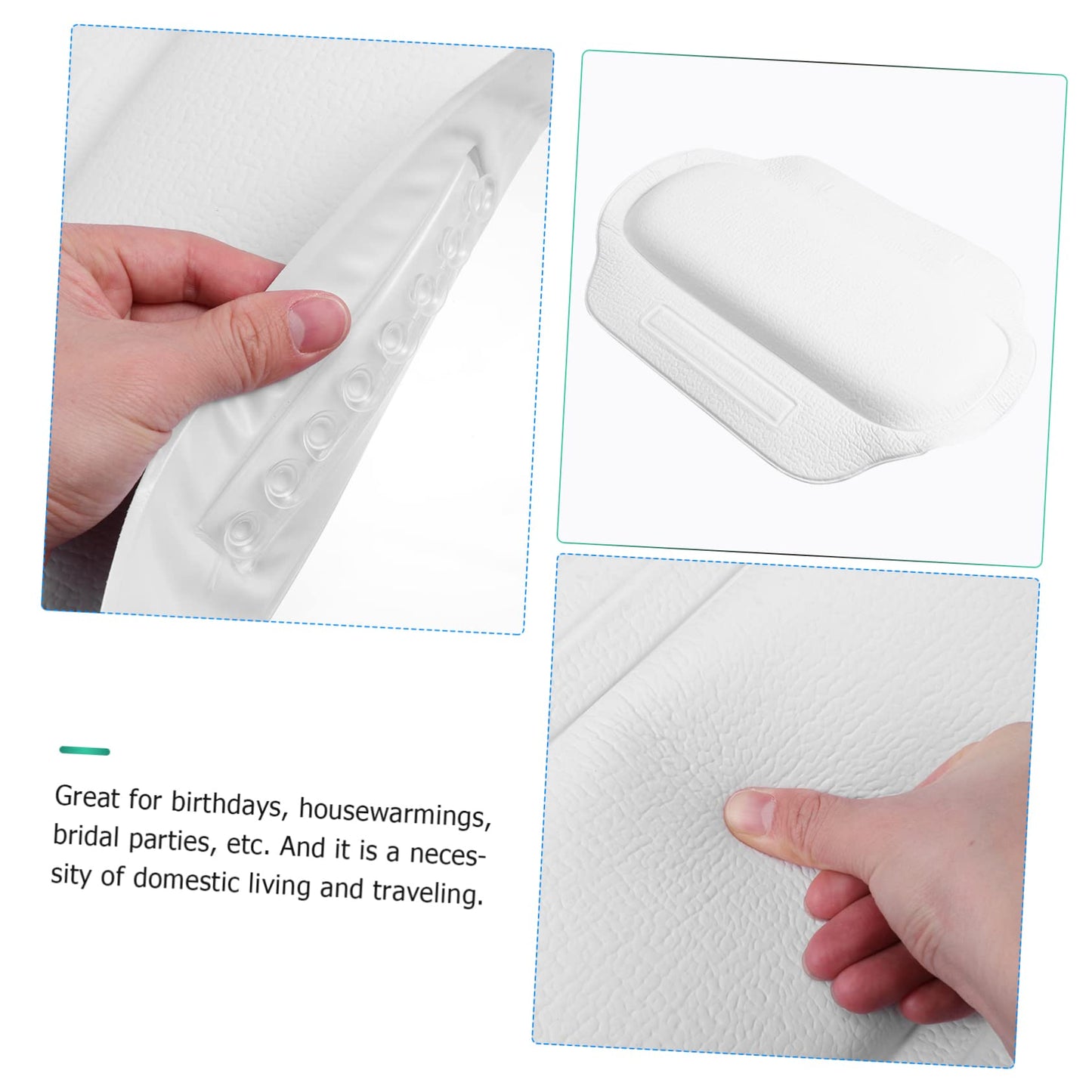 Veemoon Full Body Bath Pillow Bathtub Pillow Suction Cups Inflatable Spa Tub for Bathtub Bath for Neck Support Beauty and Personal Care Veemoon