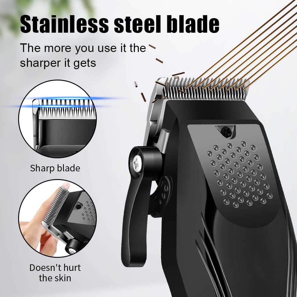 Hair Clippers for Men, Professional Cordless Cutting Kit with LED Display,4 Limit Combs,Super Quite, Perfect for Women Barber Kid Beauty and Personal Care QDKVTNDJZ