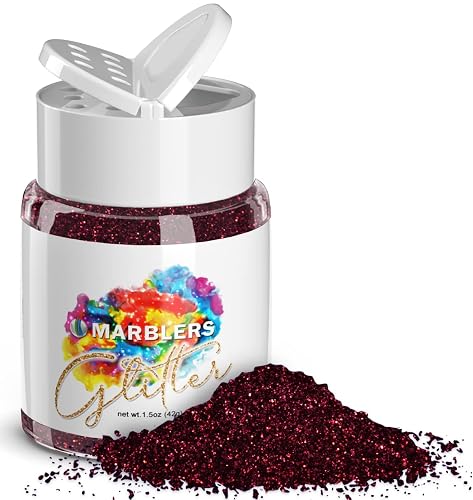 MARBLERS Twinkle Glitter [Sangria] 1.5oz (42g) | Fine | Non-Toxic, Vegan, Cruelty-Free | Face, Body, Eyeshadow, Hair, Festival, Party Makeup | Nail Beauty & Personal Care MARBLERS