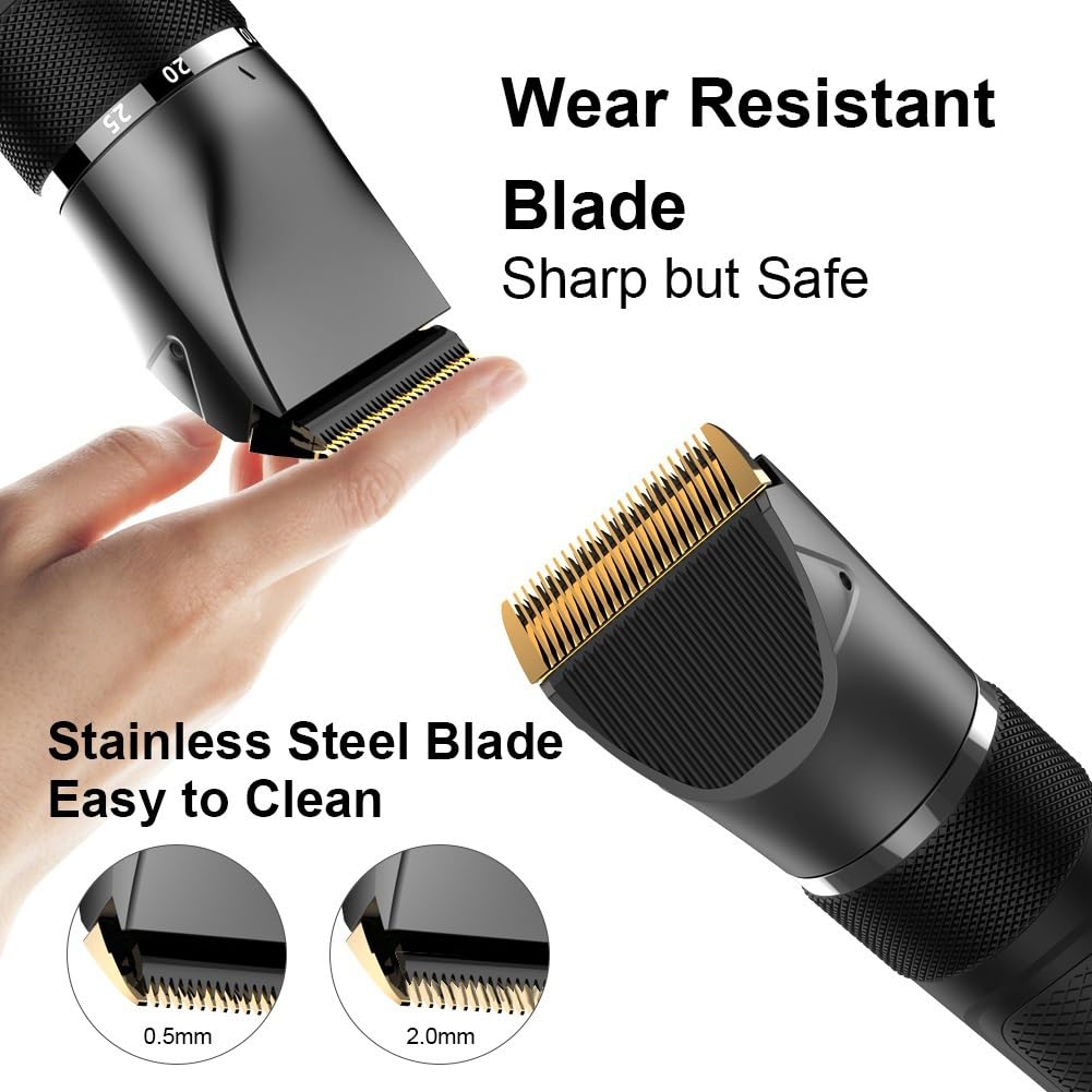 GLESVOWIO Hair Clippers for Men Professional Hair Clipper Set Multifunction Haircut for Men Stainless Steel Blade Hair Trimmer Nose Hair Trimmer Beard Beauty and Personal Care GLESVOWIO